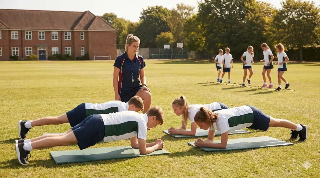 Training methods applied in physical education classes for student development
