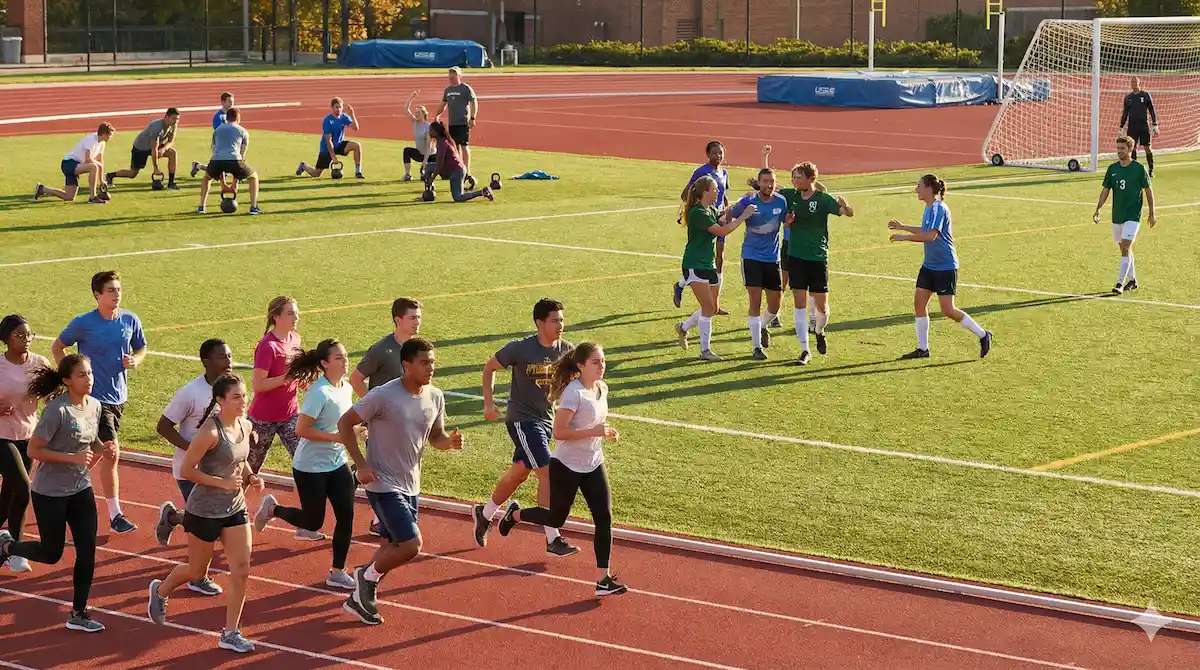 Students actively participating in physical education activities highlighting the importance of physical education